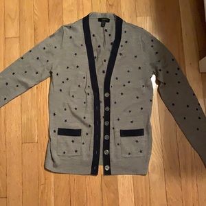 Embroidered star cardigan